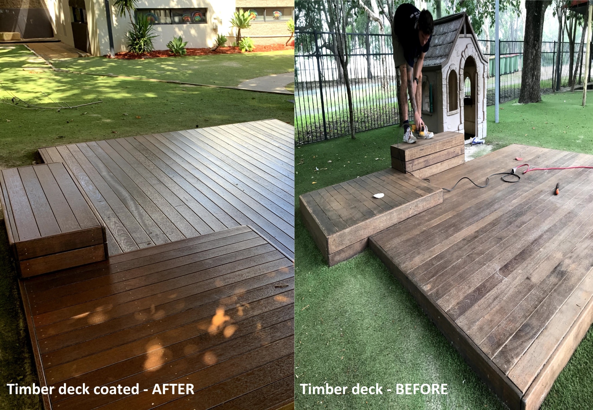 deck intergrain sanded timber