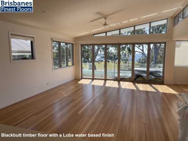 Blackbutt timber floor with a Loba water based finish